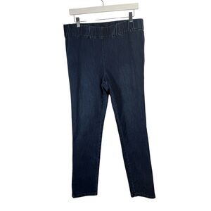 Soft Surroundings Ultimate Denim Pull On Jeans Dark Wash Stretch Womens Large